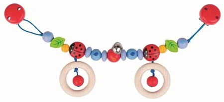 Zawieszka do wózka, biedronki na listku