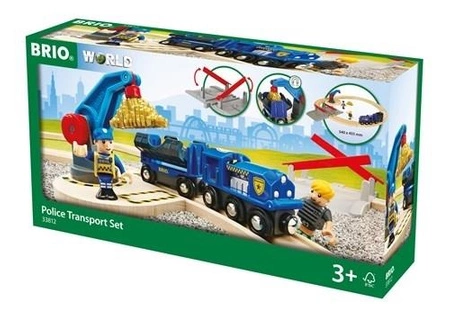 BRIO World Zestaw Policji Transport Złota