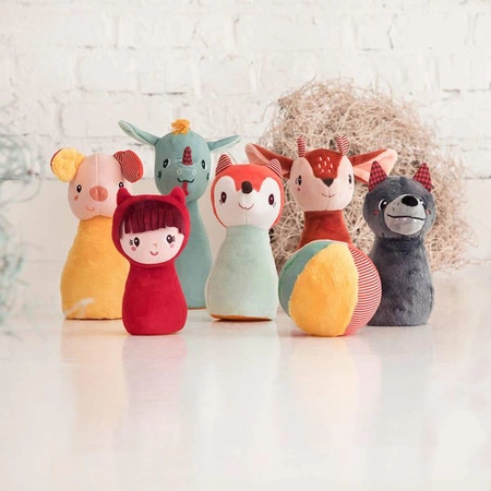 LILLIPUTIENS Kręgle z piłką z dzwoneczkiem Las 18 m+