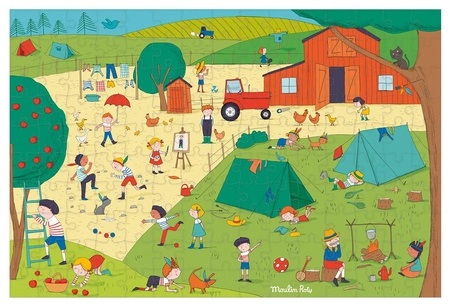 Puzzle kartonowe "WYCIECZKA NA WIEŚ" 713140