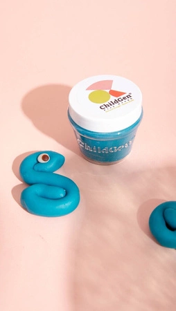 ChildGen, Naturalna ciastolina w słoiczkach - zestaw TRIO: Zielony, Niebieski, Czerwony