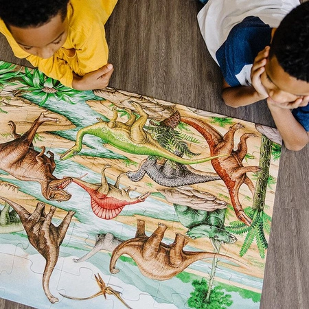 Puzzle podłogowe XL Dinozaury 48 el. Melissa and Doug 20421
