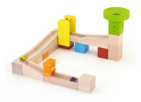 Drewniany Tor na kulki Kulodron 49 elementów od Viga