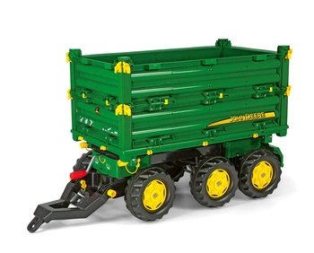 Rolly Toys rollyMulti Trailer - Przyczepa Wywrotka Rolly Multi John Deere 3 osiowa
