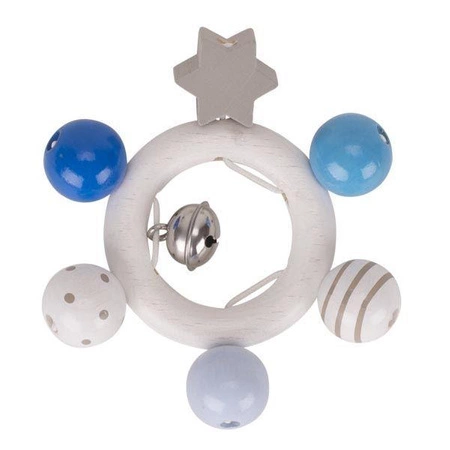 Drewniany gryzak Błękitne królestwo 764950-Heimess, grzechotki dla dzieci