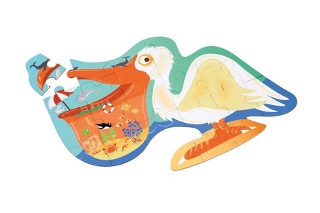 Scratch, Puzzle konturowe Pelikan 24 elem.