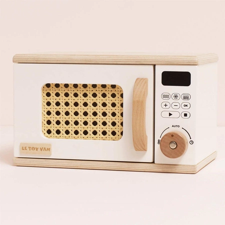 Drewniana kuchenka mikrofalowa dla dzieci, zabawa w gotowanie Le Toy Van