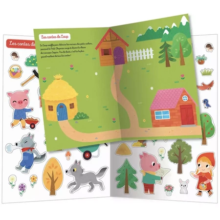 Auzou Zeszyt 250 naklejek "Baśnie" 15474