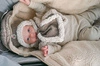 Lodger Dwuwarstwowa zimowa czapeczka z polaru brązowa Fleece Buffalo 1-2 l