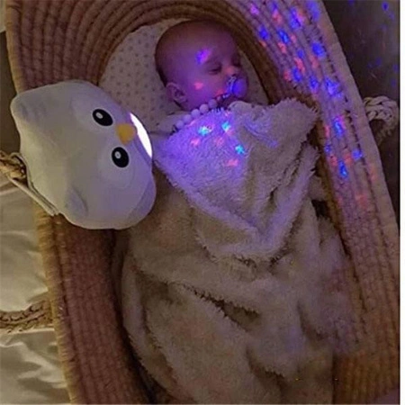 WOOPIE Przytulanka Usypiacz Projektor 2w1 Sówka - 10 Kołysanek