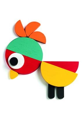 Drewniane kształty ZWIERZĄTKA DJ06432