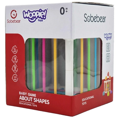 WOOPIE Elastyczna Kostka Sensoryczna Sorter dla Dzieci Zwierzątka + Grzechotka 7 el.
