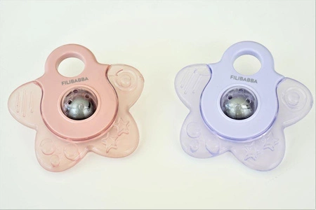 Filibabba Gryzak chłodzący Cooling Star 2 szt. Rose