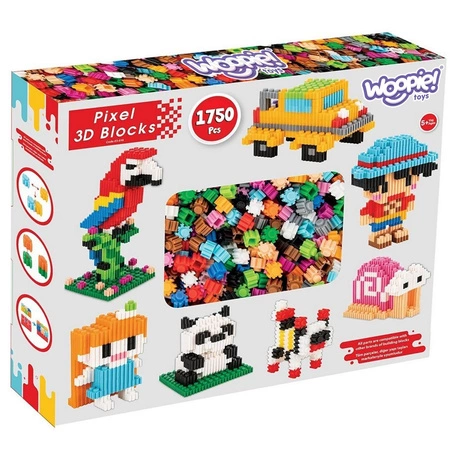 WOOPIE Klocki Konstrukcyjne 3D PIXEL 1750 el.