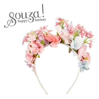 Souza! Opaska z kwiatami i motylem łąka Gabi