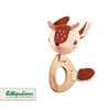 LILLIPUTIENS Grzechotka z drewnianym gryzakiem Sarenka Stella 3 m+ ECO