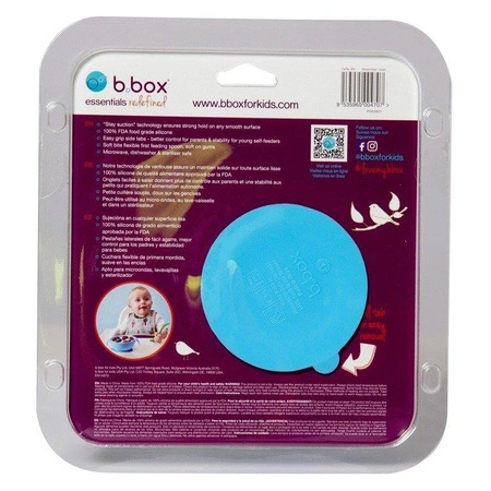 Silikonowa miseczka z przyssawką i łyżeczką, Ocean Breeze, b.box