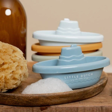 Little Dutch Zestaw 4 łódeczek do zabawy Blue 2007436