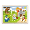VIGA Drewniane Puzzle Bajkowy Zamek 16 elementów