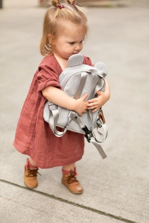 Childhome Plecak dziecięcy My First bag Kanwas Szara