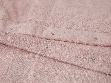 Szlafrok bambusowy z kapturkiem Różowy 4-6l BAMBOOM