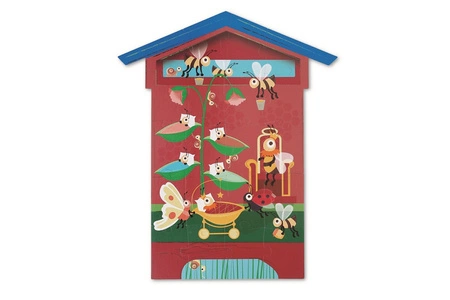Scratch, Dwustronne Puzzle XL (2 x 20 elem) Pszczoły i Ul