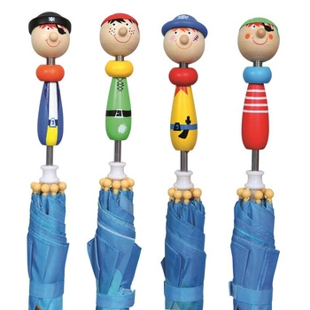 Zestaw 4 parasolek piraci