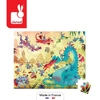 Puzzle w walizce Smoki 54 elementy 5+ Made in France, Janod