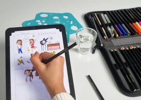 Buki tablet 3w1 z podświetleniem led do rysowania