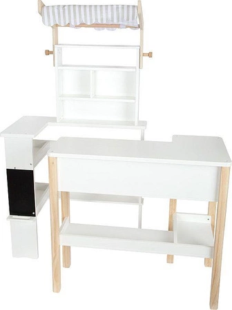 Drewniany sklep supermarket dla dzieci z markizą Fresh Small Foot 12328