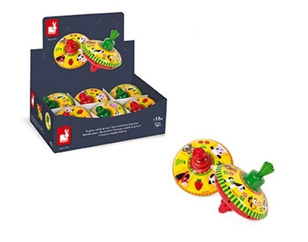 Bączek metalowy Farma opakowanie zbiorcze 6 szt. (3 szt. zielone i 3 szt. czerwone), Janod