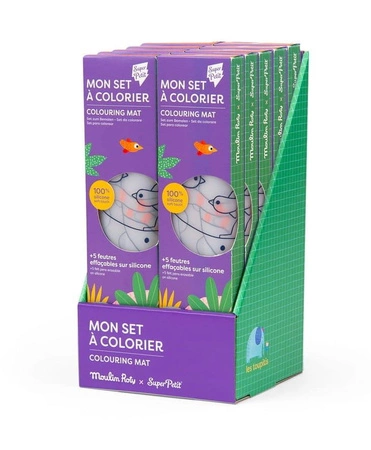 Display 10 silikonowych mat do kolorowania 102647