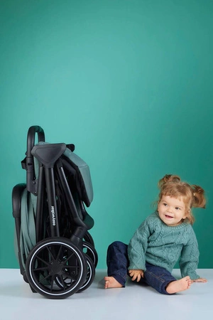 Easywalker Jackey XL Przestronny, samoskładający się wózek spacerowy z kołami XL Shadow Black