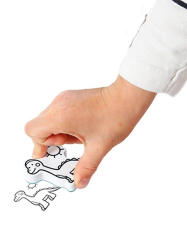 Zestaw kreatywny Stempelki Dinozaury 3+, Janod KOLEKCJA 2022