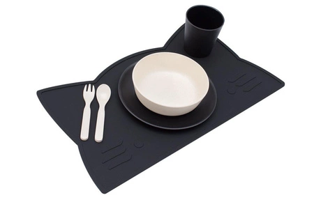 Silikonowa podkładka Kotek We Might Be Tiny - Pure Black