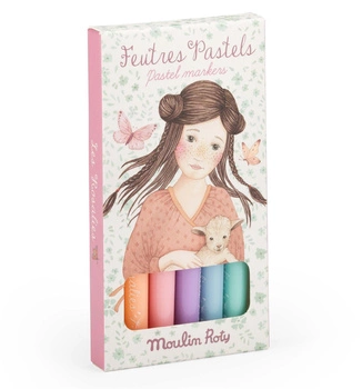 Markery pastelowe 6 szt LES ROSALIES 710614