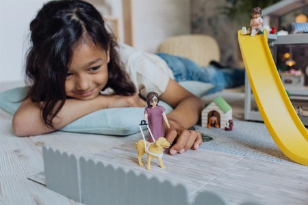 Lalka Lundby z Laską i Psem Przewodnikiem