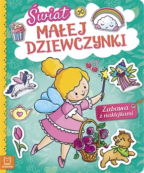 Świat małej dziewczynki zabawa z naklejkami