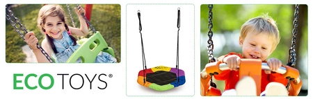 Huśtawka ogrodowa bocianie gniazdo sześciokątna