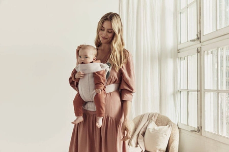 BABYBJORN MINI 3D Jersey – nosidełko, Jasny beż