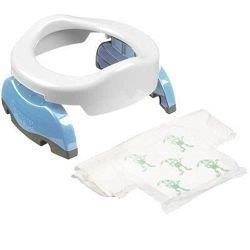 2w1 Potette Plus: Nocnik dla dziecka i nakładka na toaletę, biało-niebieski, Potette Plus