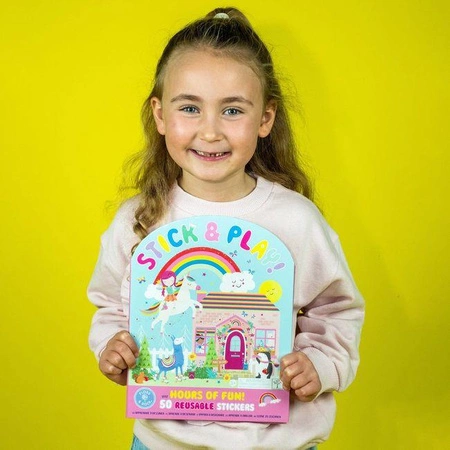 Tęczowe Wróżki Zestaw Naklejek Wielokrotnego Użytku