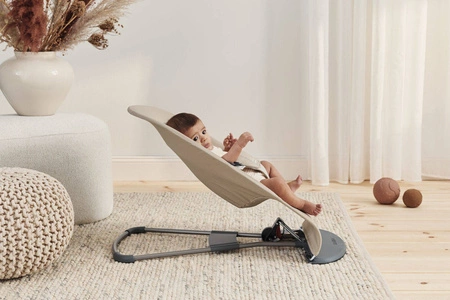 BABYBJORN - leżaczek BALANCE SOFT COTTON - Khaki / Beżowy