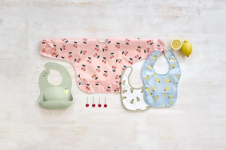 Lassig Zestaw śliniaków wodoodpornych 2szt. 6m+ Happy Fruits Lemon