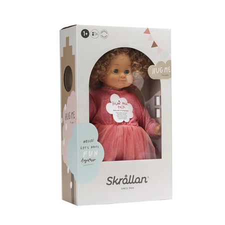 Duża lalka interaktywna Lillan blondynka odgrywanie ról dla dzieci Skrållan