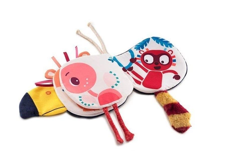 LILLIPUTIENS Książeczka aktywizująca "Kto się kryje za Pablo?" Tukan Pablo 9 m+