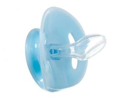 Smoczek ortodontyczny silikonowy świecący Niebieski 6m+ LULABI