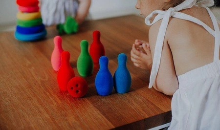 Rubbabu Zestaw do gry w kręgle sensoryczny mały