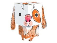 Kolorowanka 3D Cube head Piesek 3l+ MONUMI