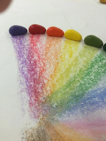 Kredki Crayon Rocks w aksamitnym woreczku - 8 kolorów